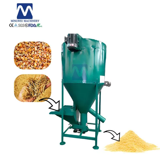 New Electric Feed Storage Bin Mixer Includes Agriculture Engine Feed Grinder Livestock Farm Plant Pellet Processing Machinery