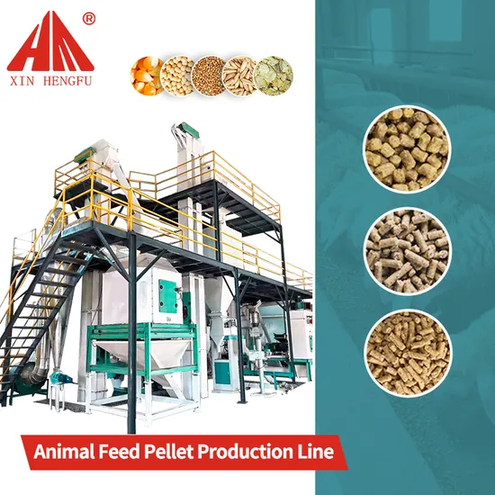 Animal Pellet Making Machine Automatic Chicken Feeding System Chicken Feed Line