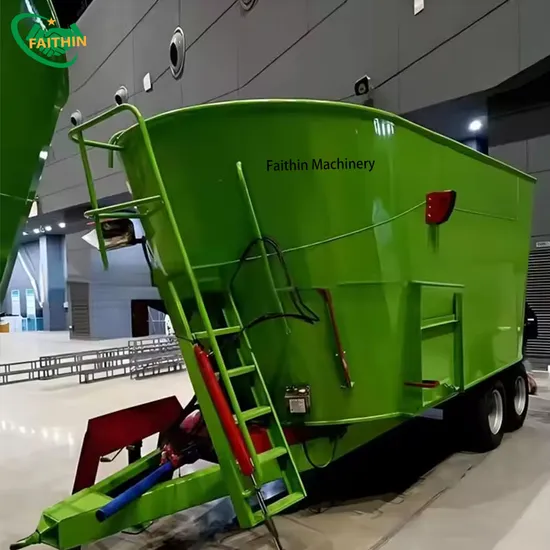 Automatic Cow Sheep Feed Mixer Mixing and Sprinkling Machine High Capacity Feed Mixer