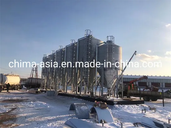 Galvanized Steel Silos Used in Pig Farm