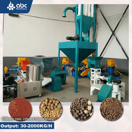 Efficient Fully Roller Cat Floating Fish Feed Pellet Making Machine