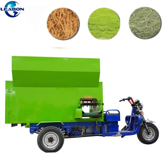 Animal Horizontal Feed Processing Machine 9cbm Grass Silage Tmr Feeding Mixer