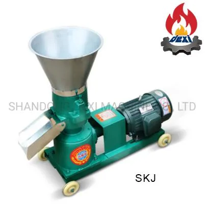Hot Sealing Safety Animals Feed Flat Die Feed Pellet Mill Skj2-200A