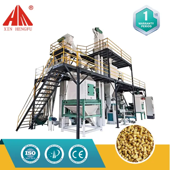 CE Cattle Feed Plant Animal Poultry Feed Pellet Production Line