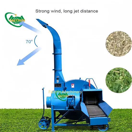 2024 New Type Smooth Chaff Cutter Electric with Motor Silage Cutter Machine