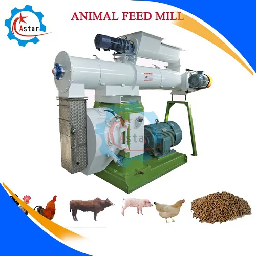 1-20t/H Commercial Animal Poultry Cattle Feed Pellet Mill Equipment