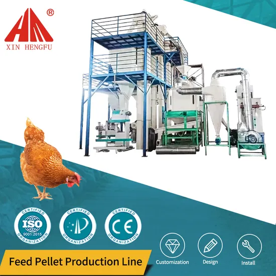 Complete Automatic Poultry Livestock Animals Feed Production Line From China