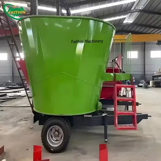 High Quality Vertical Tmr Feed Mixer Cow Feed Processing Machine Cattle Silage Mixer Machine for Livestock Farm Feed Mixing Machine