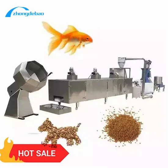 Fully Automatic Fish Food Production Line Fish Feed Machinery Ornamental Fish Feed Processing Line