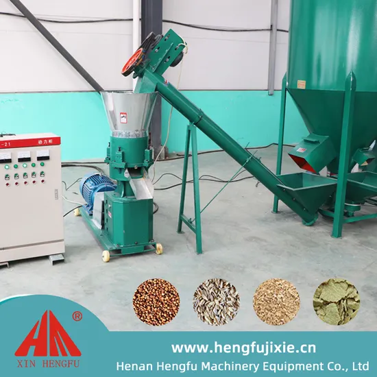 CE Certificated 1000kgs/H Poultry Chicken Cattle Animal Feed Pellet Machine