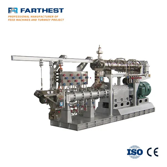 Double Layer Steam Fish Feed Extrusion Bulking Machines