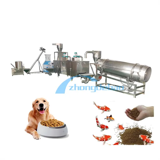 Animal Food Extruder Equipment Feed Processing Machines Dog Cat Pet Food Making Machines Feed Pellet Production Line