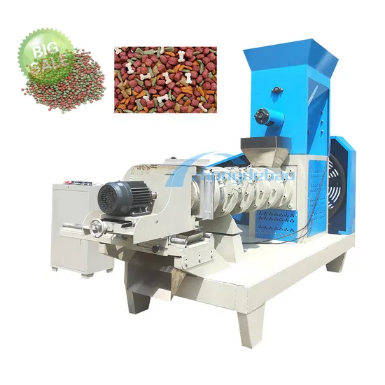 100-150kg/H Feed Processing Equipment Dog Cat Floating Fish Pellet Making Machine Fish Feed Extruder Hot Sell