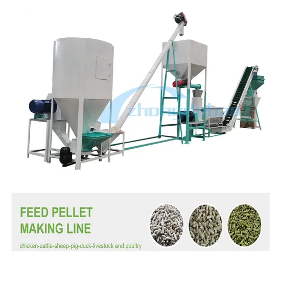 Hot Sell Animal Feed Processing Machine Poultry Feed Pellet Making Machine Livestock Cattle Sheep Horses Donkeys Camels Chicken Feed Pellet Production Plant
