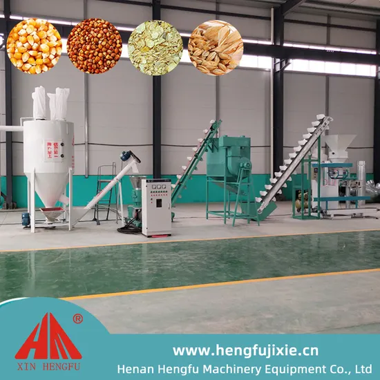 Animal Poultry Cattle Pellet Feed Production Line for Turnkey Project
