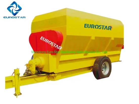 Feed Mixer 7m3 Feeding Mixing Machine Cattle Camel Animal Cow for Dairy Farm Equipment Grinder Tractor Traction Pto Driven Farming Horizontal Vertical Fixed