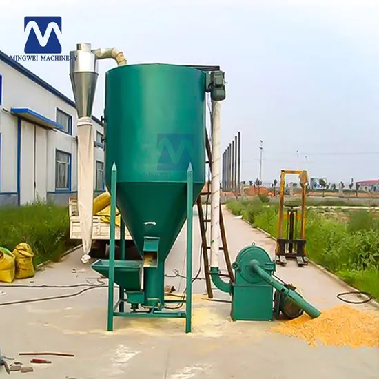 Automatic Home Small Stainless Steel Poultry Feed Mixing Processing Grinder Animal Feed Crushing Mixer