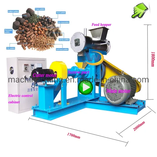 Best-Selling Multi-Function Fish Pellet Feed Making Machine