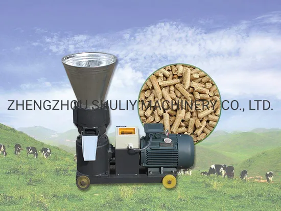 Small Grass Cattle Animal Flat Die Pellet Mill Pelletizer Machine Diesel Poultry Chicken Feed Pellet Making Processing Machines