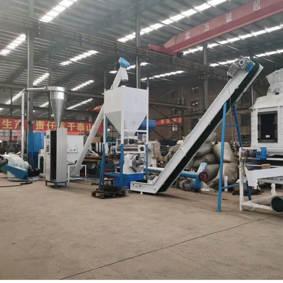 2022 New Design Chicken Cow Feed Pellet Machine Production Line Poultry Supply Feed Pellet Mill Machine to Make Animal Feed Flat Die Pellet Mill Pellet Line
