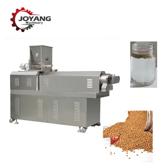 Twin Screw Aqua Food Pellet Extruder Machinery Plant Floating Fish Feed Production Machine