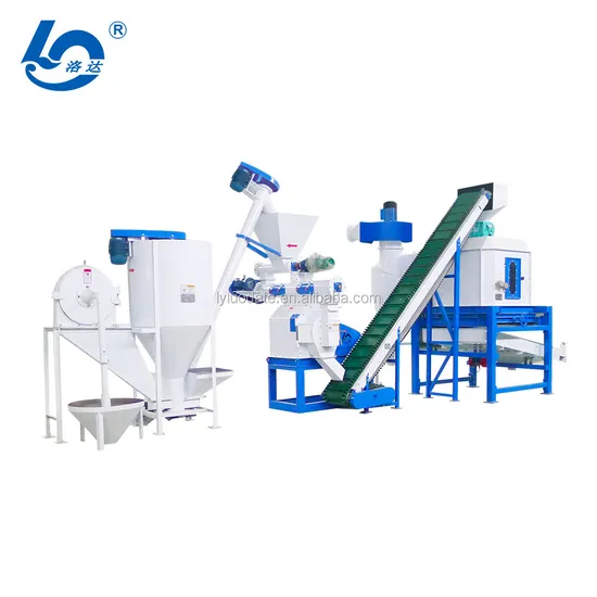 Manufactory Direct 1-5 Tons Animal Feed Processing Plant Long Life Cattle Feed Machine with Ring Die Pellet Mill