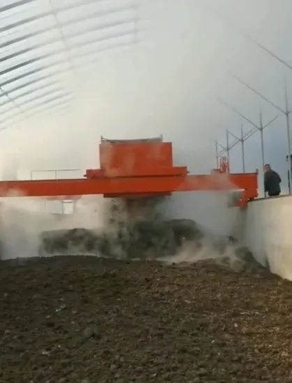 Slot Type Intelligent Fermentation Turning Machine for Organic Pellet Fertilizer Production