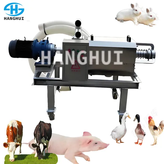 Stainless Steel Manure Dewatering Machine to Separate The Solid and Liquid