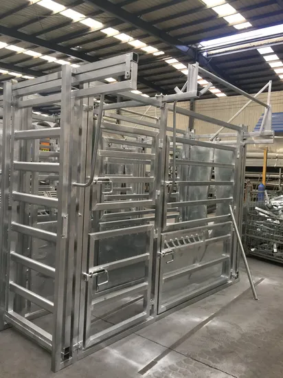 Hot DIP Galvanized Cattle Yard Fence Manual Crush Ramp Cattle Handling Equipment