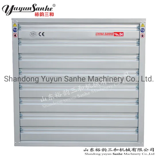 Yuyun Sanhe Swung Drop Hammer Ventilation Exhaust Fan Axial Flow Fans Wall Mounted Shutter Box Type Poultry Farming Equipment Professional Factory