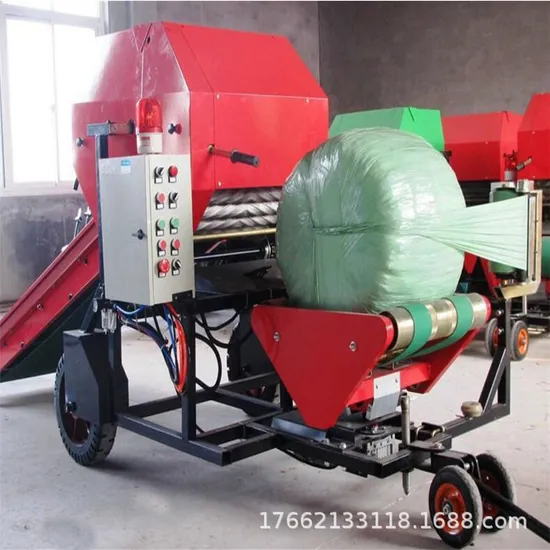 Grass Silage Packing Machine Mini Corn Straw Round Balers and Swathing Wrapping Machine
