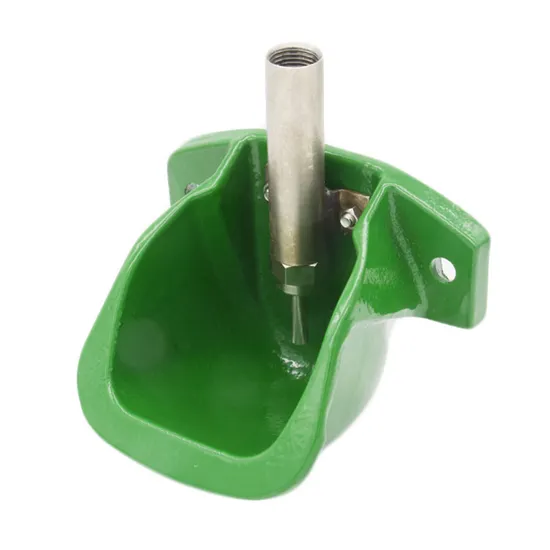 Easy Cleaning of The Drinker Cast Iron Green Water Bowls by Stainless Steel 304 Valve