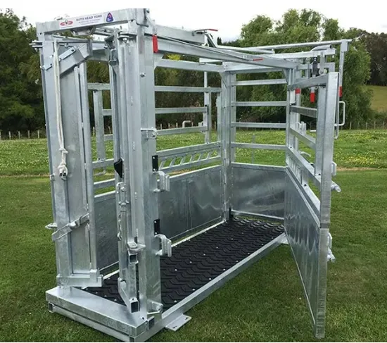 Heavy Duty Cattle Crush with Weighing Scale Trimming Portable Cattle Squeeze Crusher