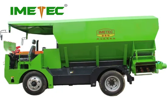 12m3 Fully Hydraulic Truck Chassis Bedding Material Straw Sand Spreader for Cow Barns