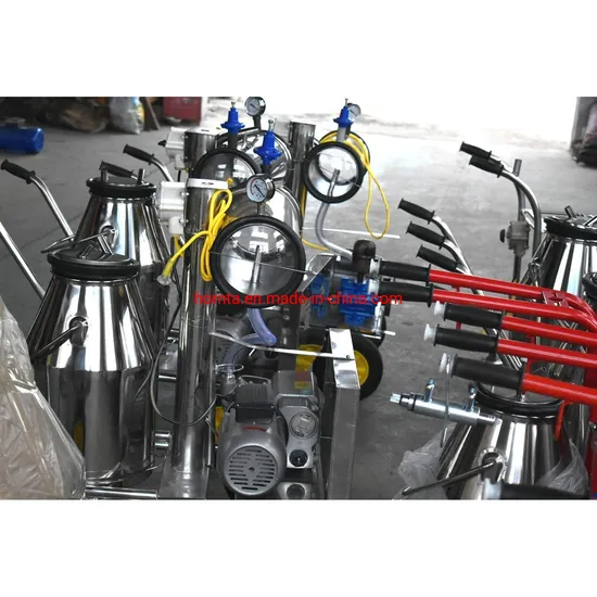 Cow Goat Portable Vacuum Pump and Piston Pump Milking Machine T