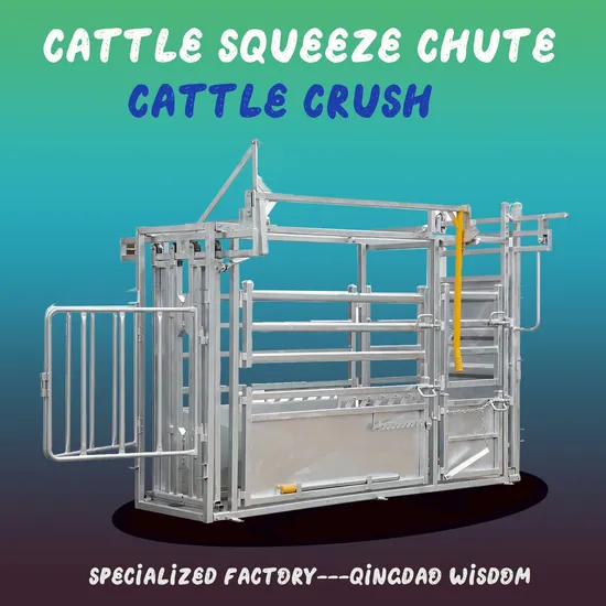 Cattle Yard Panel System Cattle Galvanized Squeeze Chute Oval Tube
