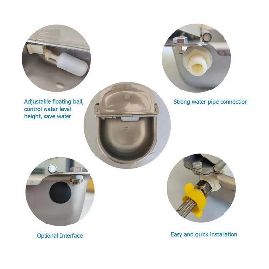 Hot Sale Cattle Water Bowl Livestock Drinking Bowls Animals Water Feeder Bowl with Float Valve