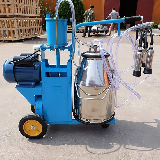 2023 Electric Vacuum Pump Mobile Cow Milking Machine Milking Machines Farm Machinery