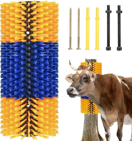 Livestock Massage Brush Cow Brush Roller for Enhanced Horse Grooming and Care
