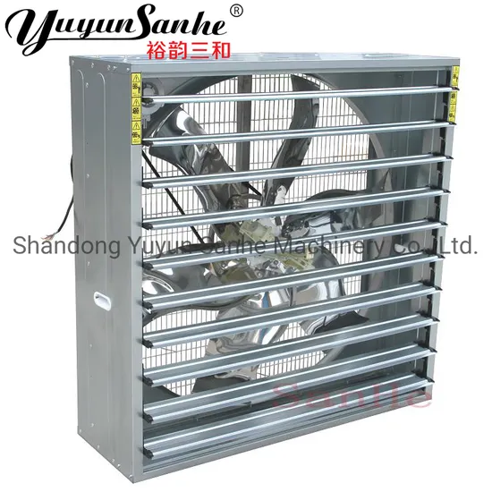 China Yuyun Sanhe Centrifugal Push-Pull Type Ventilation Exhaust Fan AC Axial Flow Fans for Poultry House Farm Shed Poultry Equipment