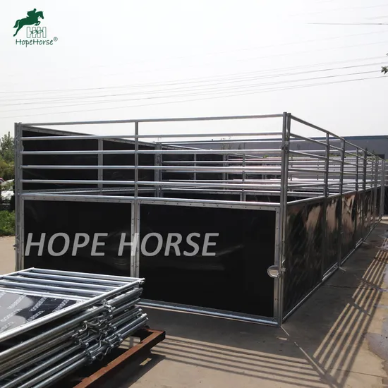 Easily Moving Light Weight Portable Horse Stall with HDPE Panel