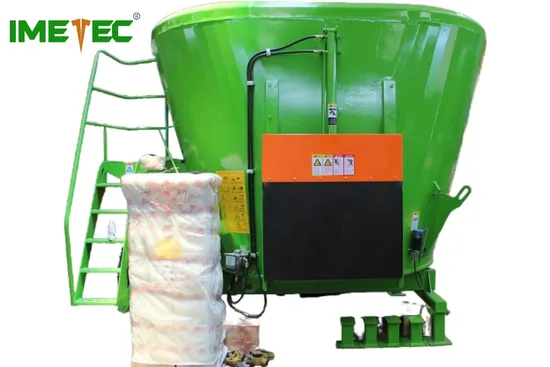 12m3 Vertical Fixed Tmr Total Feed Mixer Ration Preparation Machine Suitable for Cattle and Sheep Farms
