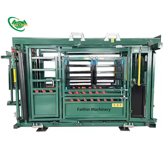 Cattle Squeeze Chutes Cattle Hydraulic Safety Frame Hydraulic Cattle Restraining Frame