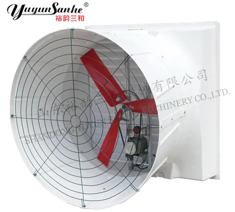 Fiberglass FRP Ventilation Shutter Cone Exhaust Fan with Louver Wall Box Axial Flow Air Cooling Air Cooler Wall Mounted Poultry House Livestock Equipment