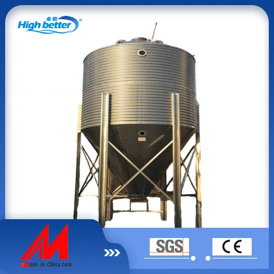 Poultry Farm Animal Husbandry Equipment Chicken Hot Galvanized Silo 2.7-50tons