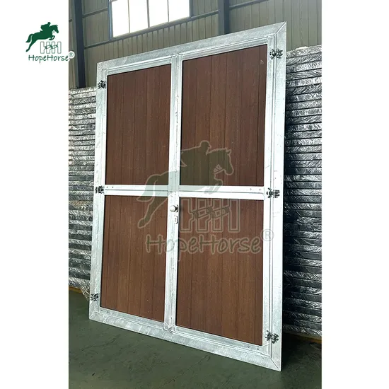 Steel Horse Stall Door Feeding Type