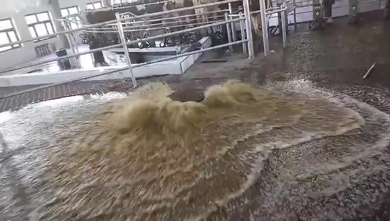 Milking Hall Hot-DIP Galvanized Fecal Water Backwash Airbag Flush Valve