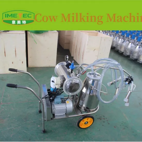 Single-Bar Bucket Vacuum Pump Milking Machine with Multiple Buckets for Milking 1-40 Cows