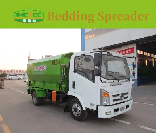 8cbm Truck Loaded Bedding Spreader Straw and Sand Spreader Side Shooter for Livestock Cow Feeding