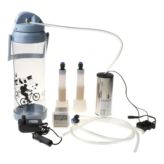Durable 3L Electric Pulse Milking Machine Tools with Adjustable Suction Goat Milker